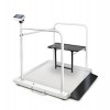 MWA wheelchair platform scale with handrails both sides
