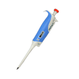 Mechanical Variable Volume Single Channel alpha+ Pipette 0.5-10 ul