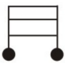 ST/CHL 3/ST base on castors
