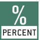 Procentų nustatymas: Rodo nuokrypį nuo referencinio procento (100%) atvaizduojant %, o ne gramais.